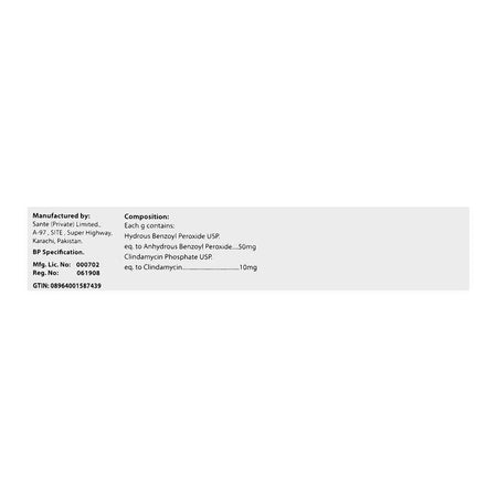 Sante Pharma Benclin Gel, 10g - Image 2