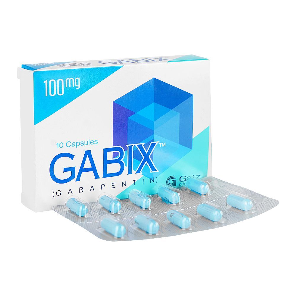 Gabix Capsules, 100mg, Box (10 Capsules) - Main Image