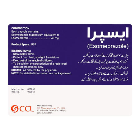 CCL Pharmaceuticals Espra Capsule, 40mg, 14-Pack - Image 2