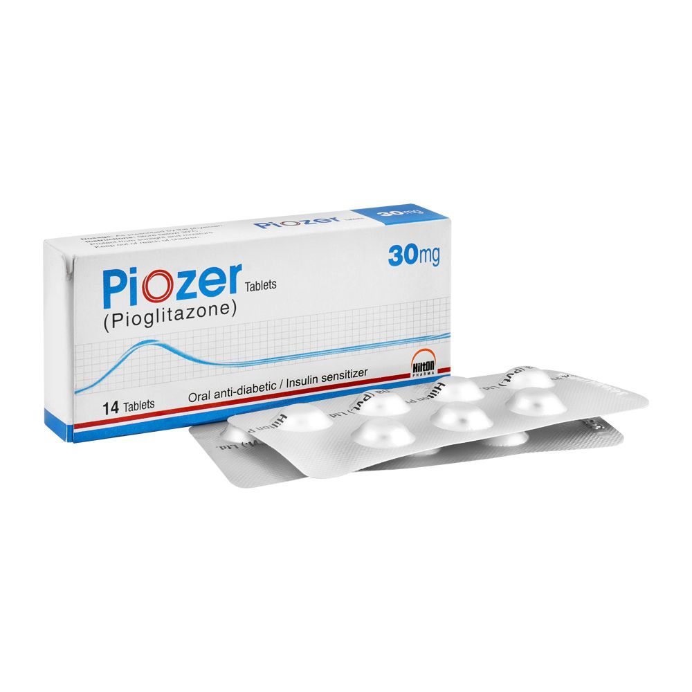Hilton Pharma Piozer Tablet, 30mg, 14-Pack - Main Image
