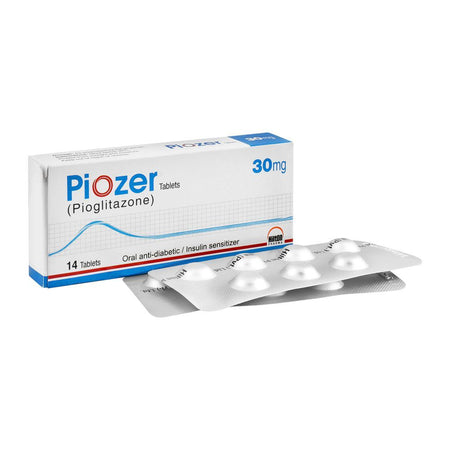 Hilton Pharma Piozer Tablet, 30mg, 14-Pack - Main Image
