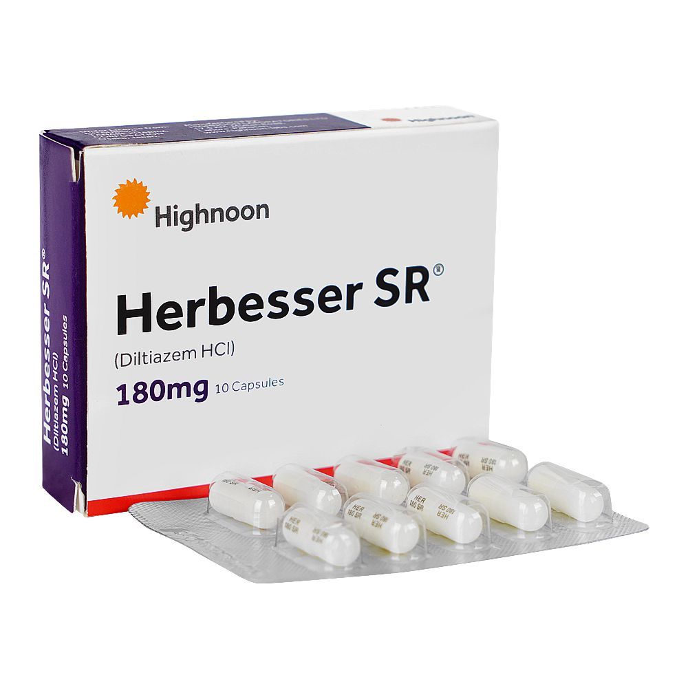 Herbesser Sr Capsules, 180mg Box (10 Capsules) - Main Image