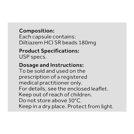 Herbesser Sr Capsules, 180mg Box (10 Capsules) - Image 3