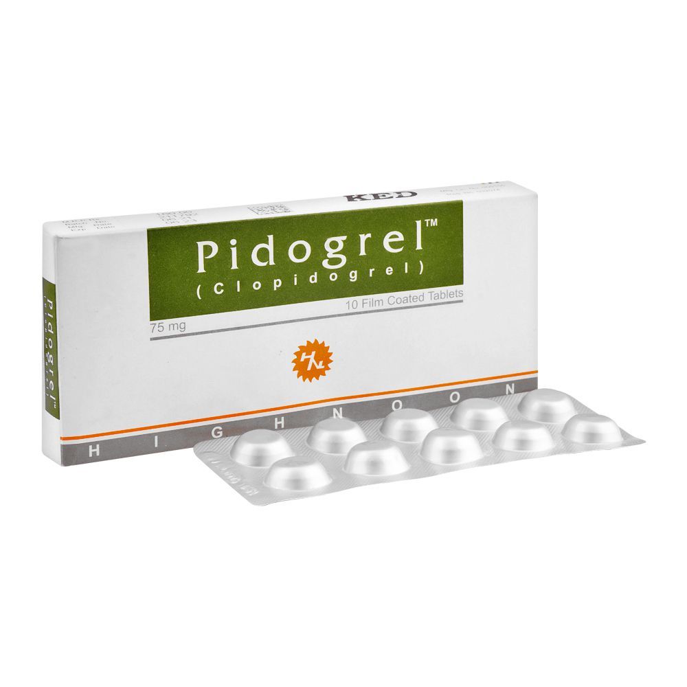 Highnoon Laboratories Pidogrel Tablet, 75mg, 10-Pack - Main Image