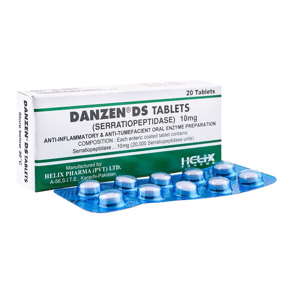 Helix Pharma Danzen DS Tablet, 10mg, 1-Strip - Main Image
