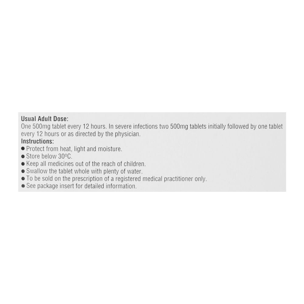 Erythrocin Tablets 500mg, Strip (10 Tablets) - Image 4
