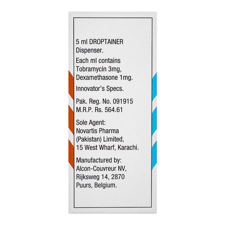 Novartis Pharmaceuticals TobraDex Sterile Ophthalmic Suspension, 5ml - Image 3