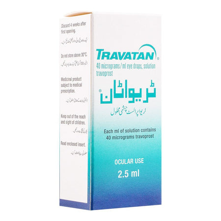 Novartis Pharmaceuticals Travatan Eye Drops, 2.5ml - Main Image