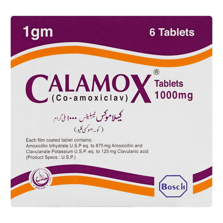 Bosch Pharmaceuticals Calamox Tablet, 1000mg, 6-Pack - Image 2
