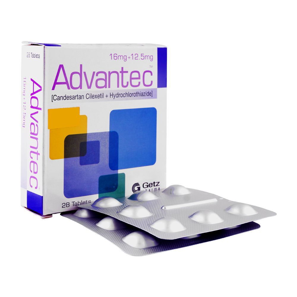 Getz Pharma Advantec Tablet, 16mg/12.5mg, 1-Strip - Main Image