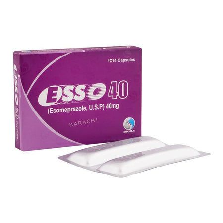 Shaigan Pharmaceuticals Esso Capsules, 40mg, 14-Pack - Main Image