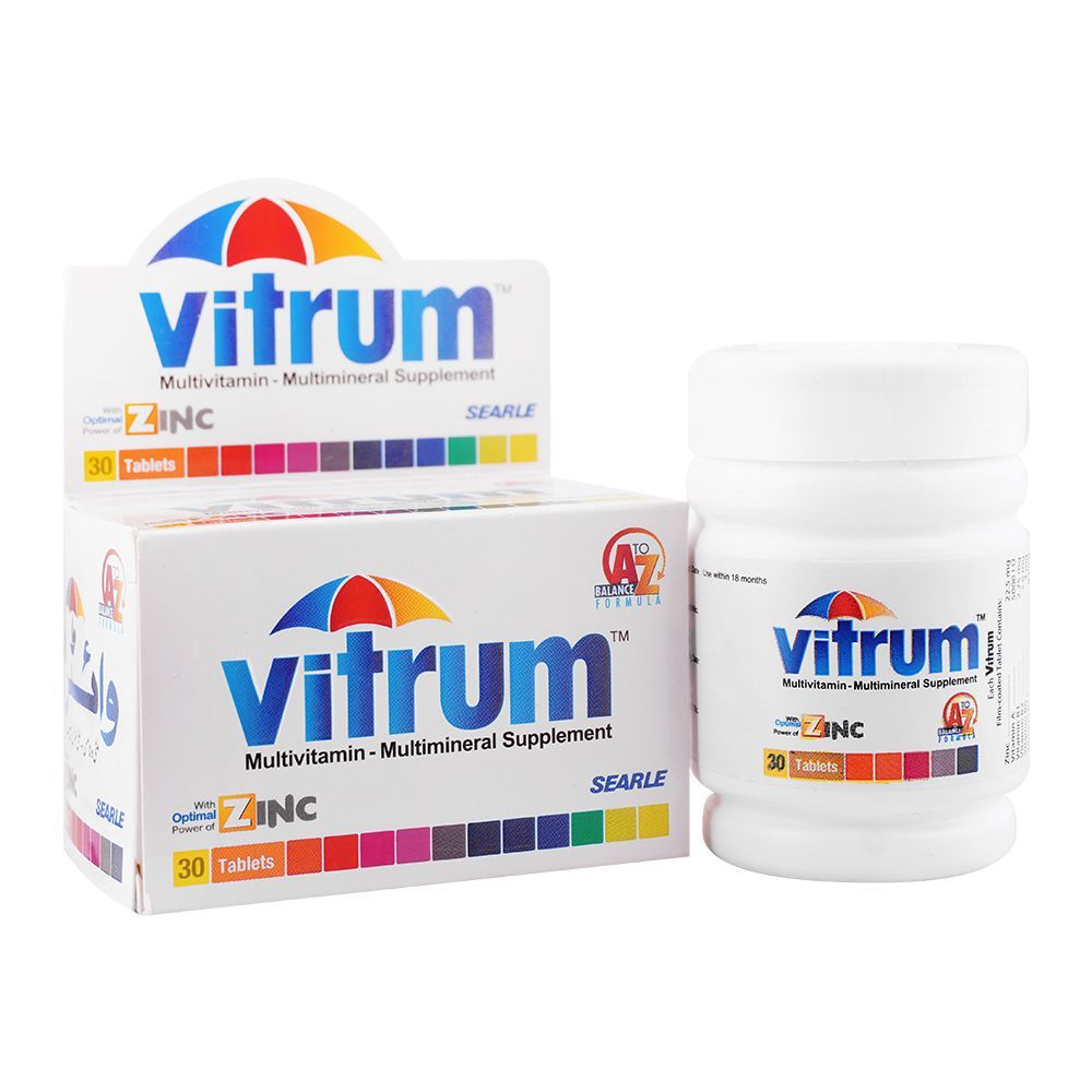 Searle Vitrum Tablet, Multivitamin & Multimineral Supplement, 30-Pack - Main Image