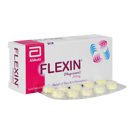 Flexin Tablets, 250mg, Strip (10 Tablets) - Main Image