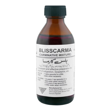 Bliss Industries Blisscarma Carminative Mixture, Adult, 120ml - Main Image