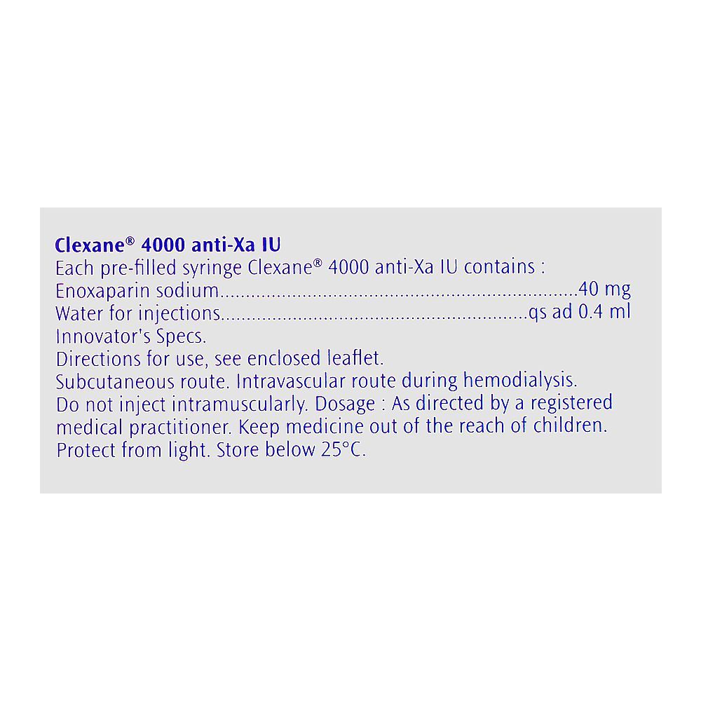 Clexane Injection, 40mg - Image 3