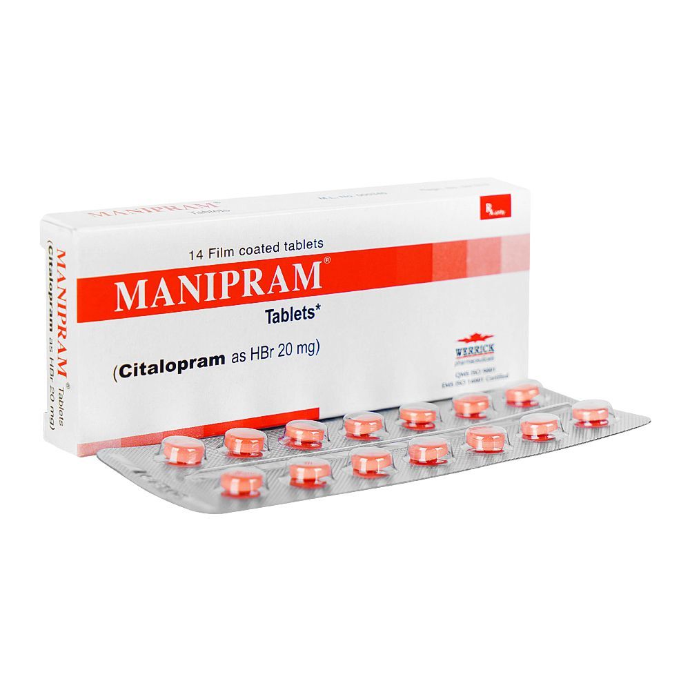 Manipram Tablets, 20mg, Box (14 Tablets) - Main Image