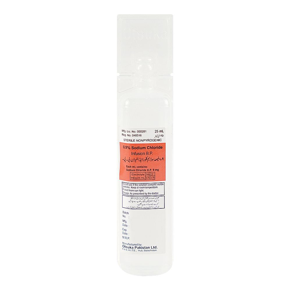 Otsuka Pharmaceutical Sodium Chloride 0.9% Normal Saline, 25ml - Main Image