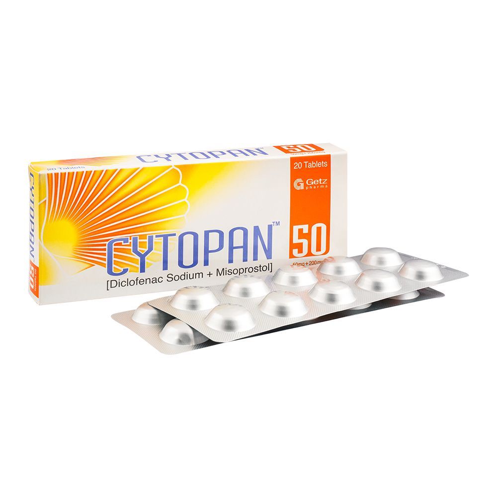 Getz Pharma Cytopan Tablet, 50mg, 20-Pack - Main Image