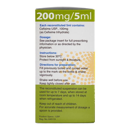 Getz Pharma Cefiget DS Powder Oral Suspension, 200mg/30ml - Image 4