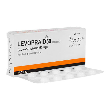Levopraid Tablets, 50mg Box (20 Tablets) - Main Image