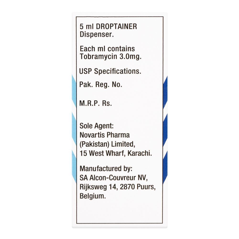 Novartis Pharmaceuticals Tobrex Eye Drops, 5ml - Image 2