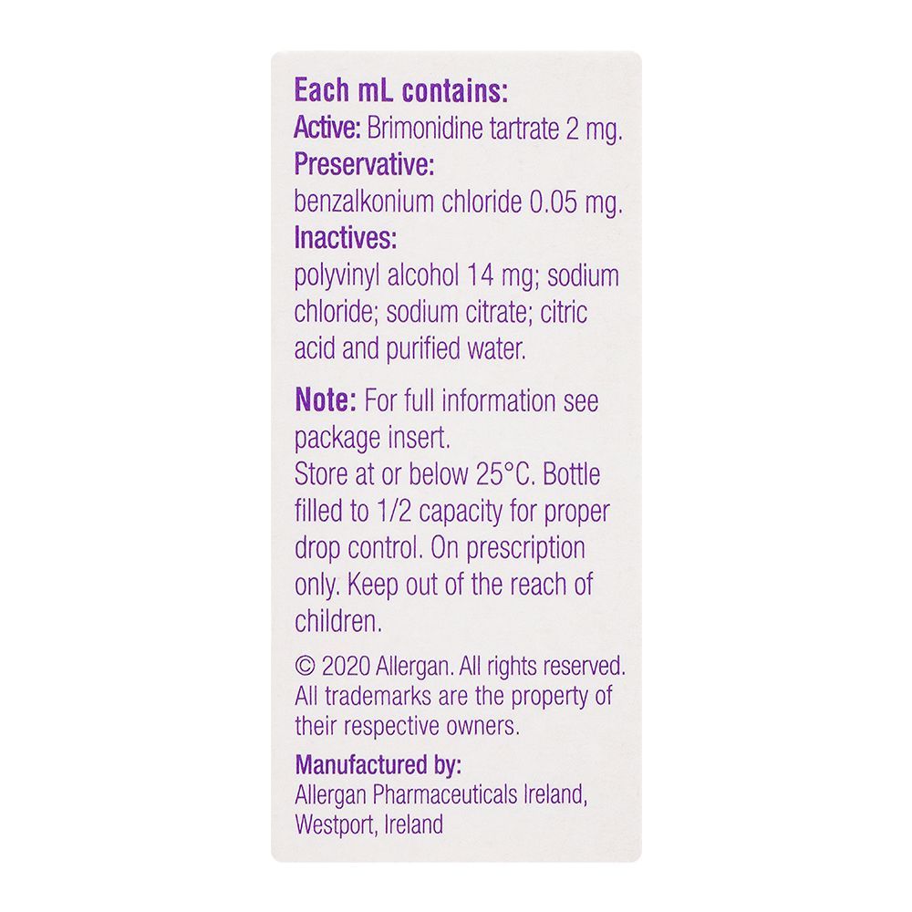 Barrett Hodgson Alphagan Ophthalmic Solution, 5ml - Image 2