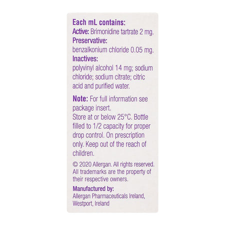 Barrett Hodgson Alphagan Ophthalmic Solution, 5ml - Image 2