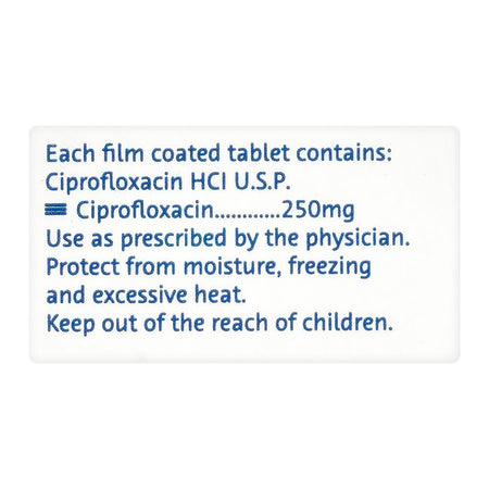 Bayer Pharmaceuticals Ciproxin Tablet, 250mg, 10-Pack - Image 3