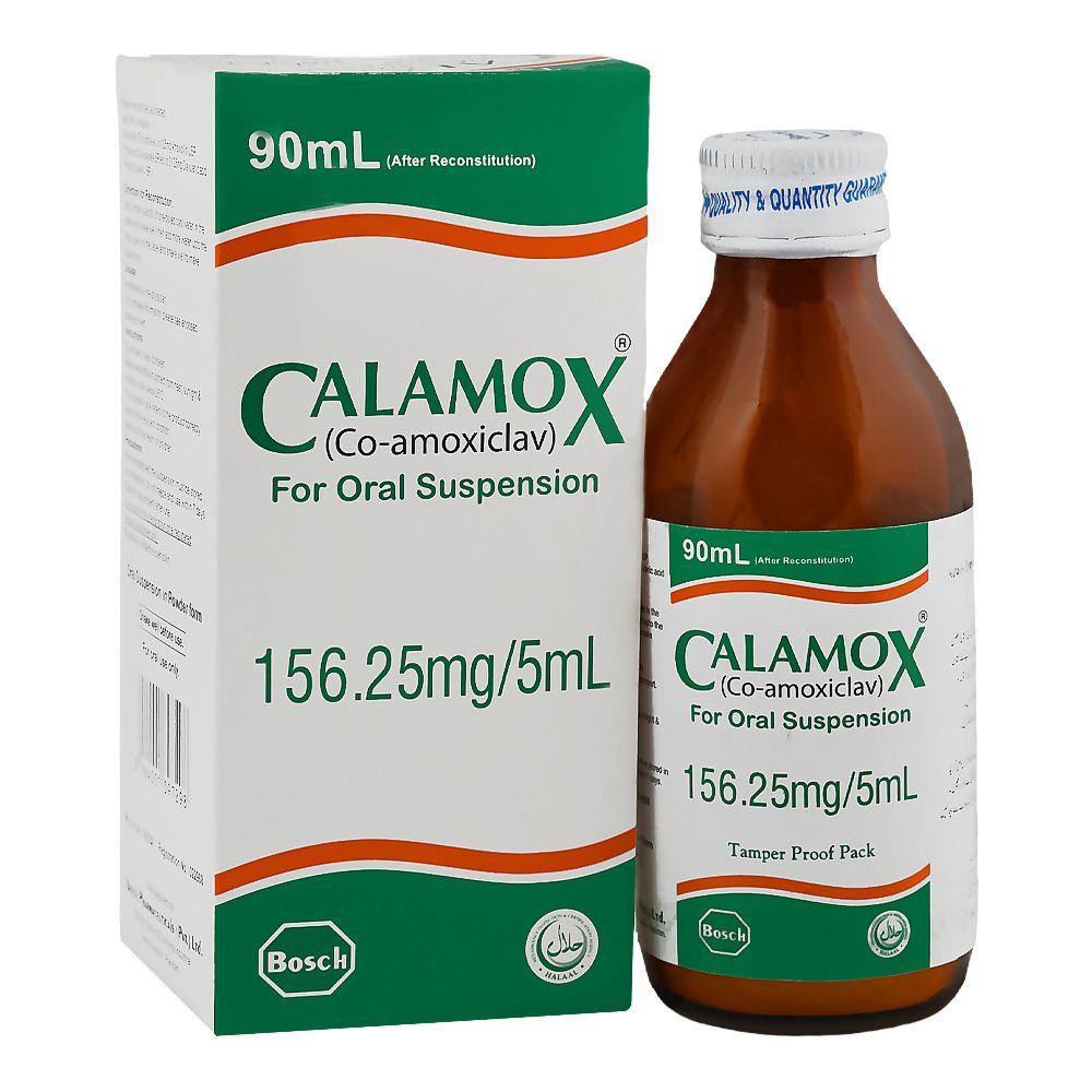 Bosch Pharmaceuticals Calamox Syrup, 156.25mg/5ml, 90ml - Main Image