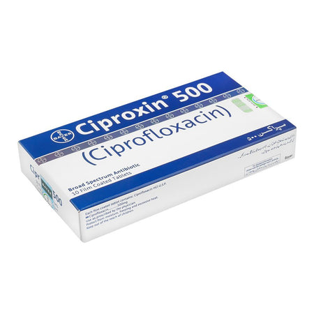 Bayer Pharmaceuticals Ciproxin Tablet, 500mg, 10-Pack - Main Image