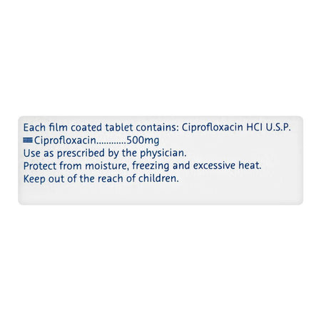 Bayer Pharmaceuticals Ciproxin Tablet, 500mg, 10-Pack - Image 2