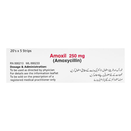 GSK Amoxil Capsule, 250mg, 1-Strip - Image 3