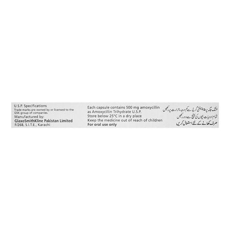 GSK Amoxil Capsule, 500mg, 1-Strip - Image 4