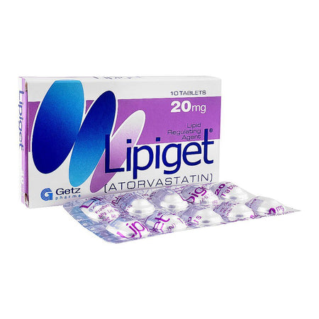 Getz Pharma Lipiget Tablet, 20mg, 10-Pack - Main Image