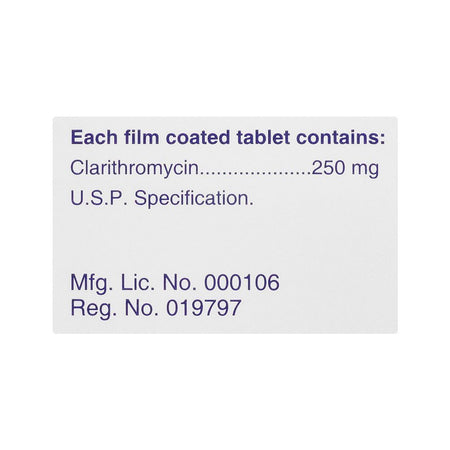 Tabros Pharma E-Clar Tablet, 250mg, 10-Pack - Image 3