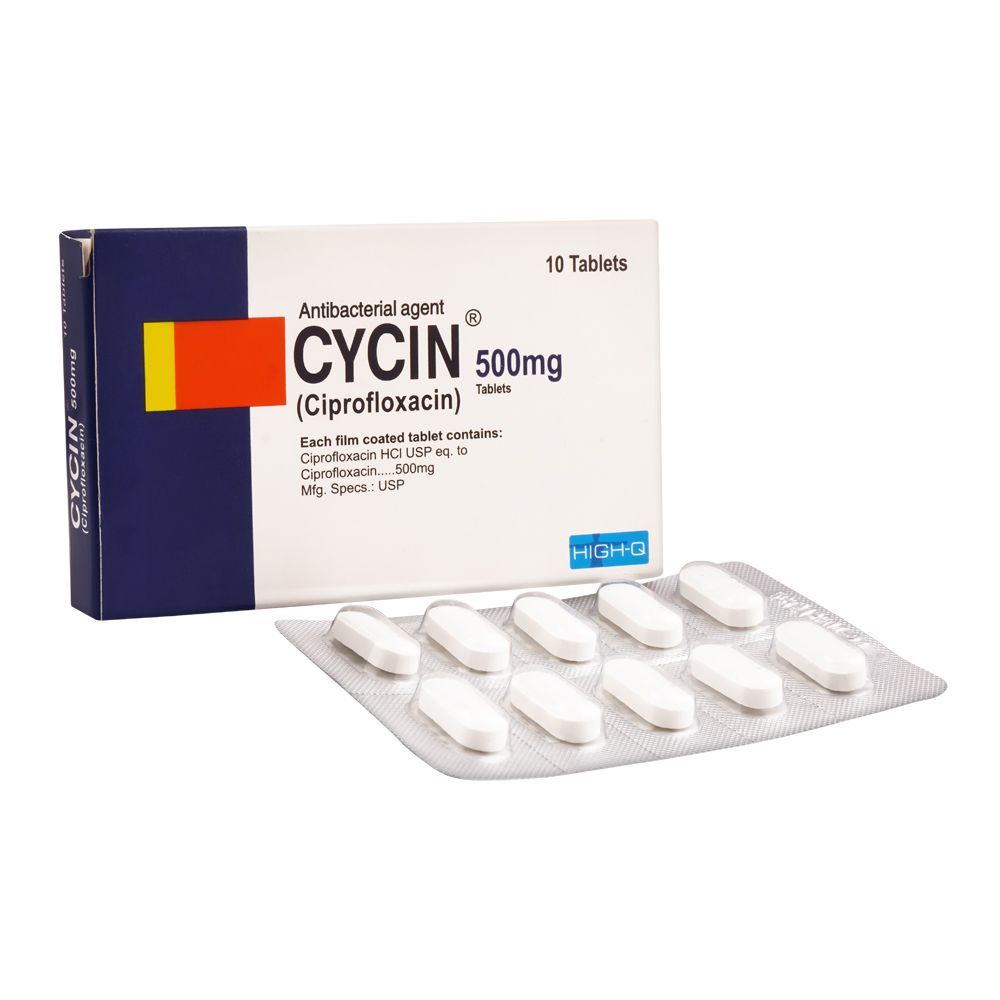 High-Q Pharmaceuticals Cycin Tablet, 500mg, 10-Pack - Main Image