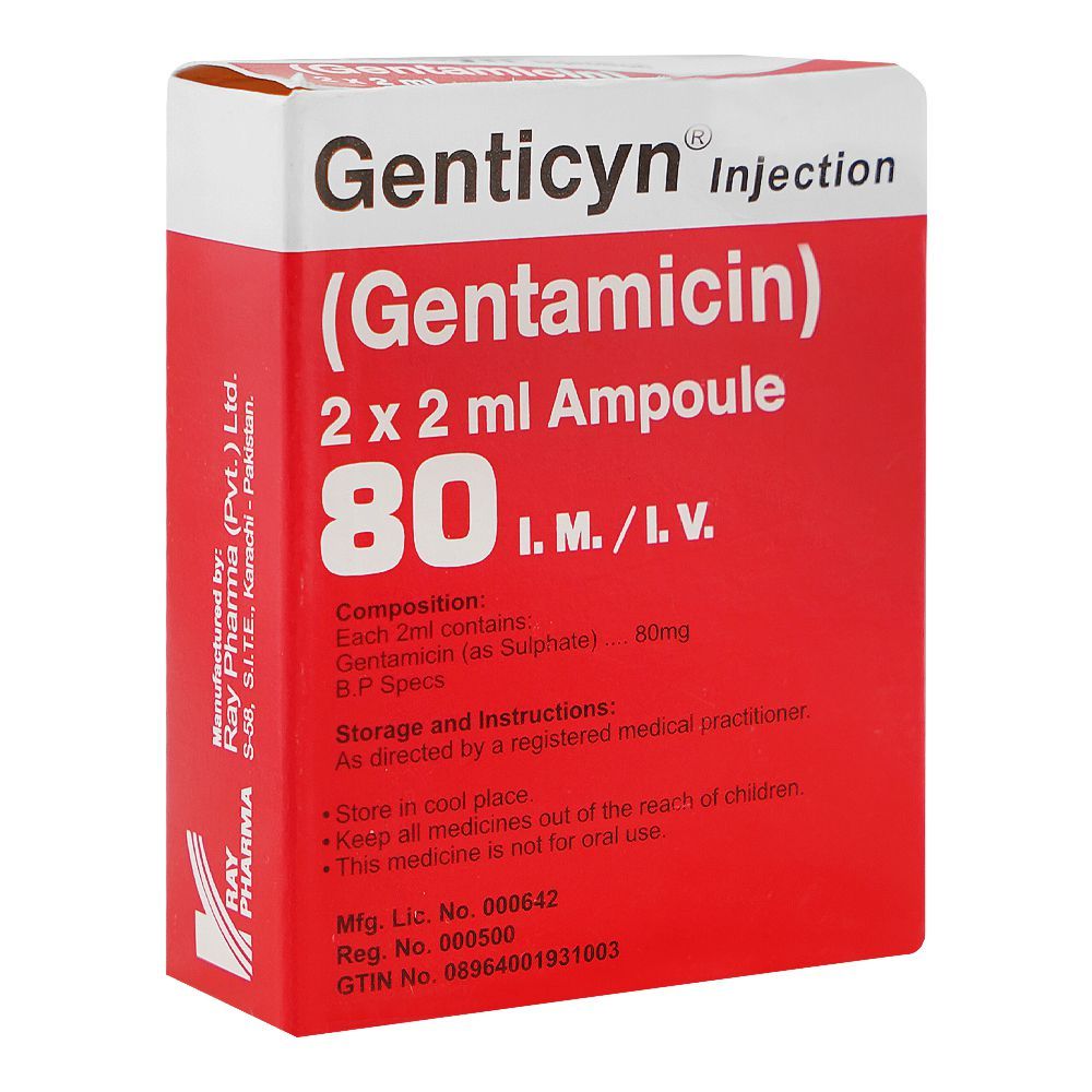 Ray Pharma Genticyn Injection, 80mg - Main Image