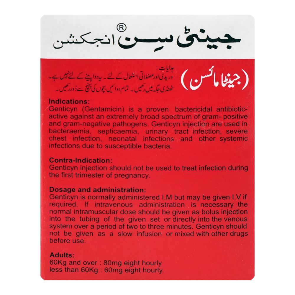 Ray Pharma Genticyn Injection, 80mg - Image 2