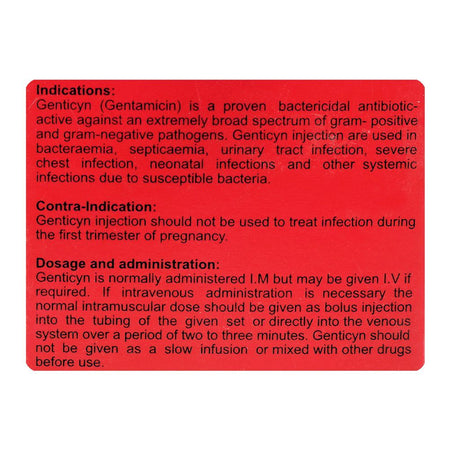 Ray Pharma Genticyn Injection, 80mg - Image 3