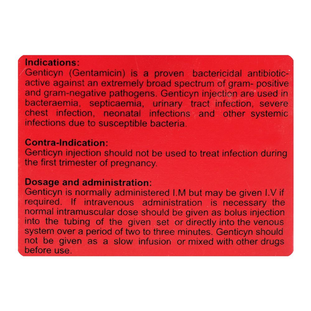 Ray Pharma Genticyn Injection, 80mg - Image 3