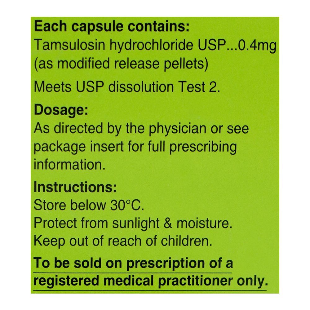 Tamsolin 0.4mg Capsules, Strip (10 Capsules) - Image 4