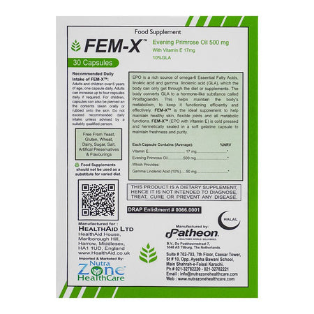 Nutra Zone Healthcare Fem-X Capsule, 30-Pack - Image 2