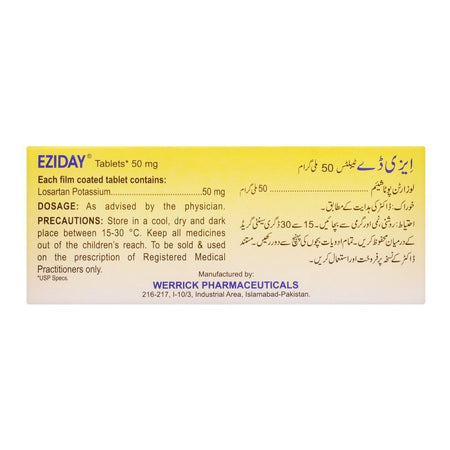 Werrick Pharmaceuticals Eziday Tablet, 50mg - Image 2