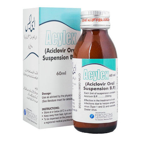 Ferozsons Laboratories Acylex Suspension, 60ml - Main Image