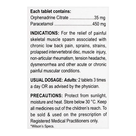 Wilson's Pharmaceuticals Wilgesic Tablet, 10-Pack - Image 4