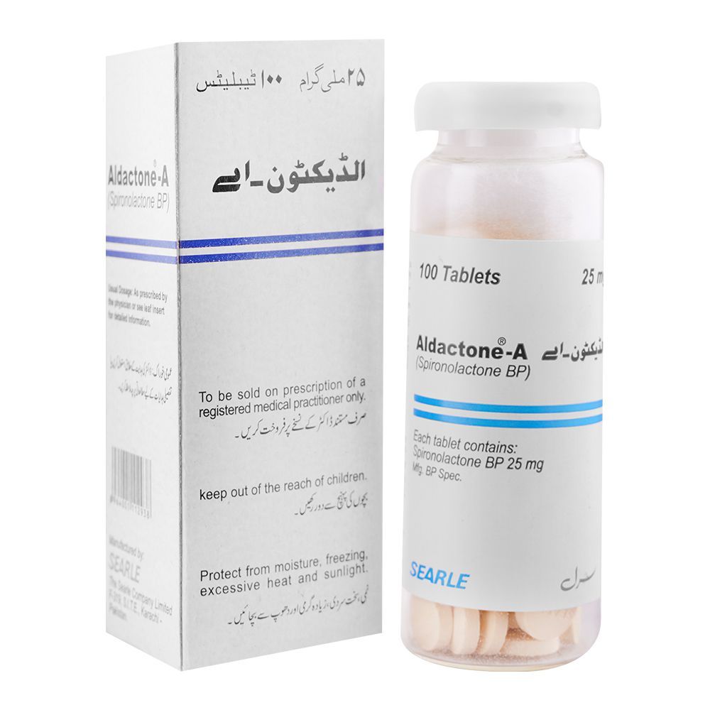 Searle Aldactone-A Tablet, 25mg, 100-Pack - Main Image
