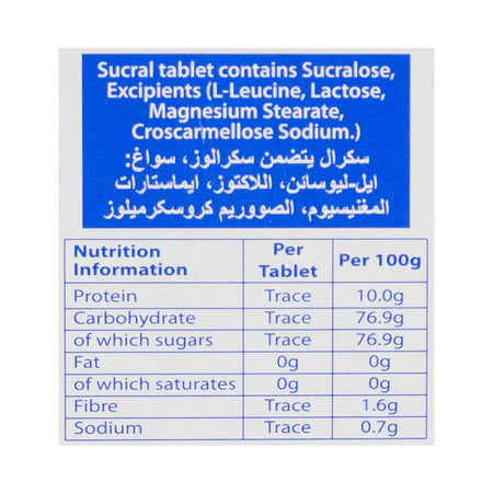 Sucral Tablet, Zero Calorie Sweetener, 200-Pack - Image 4