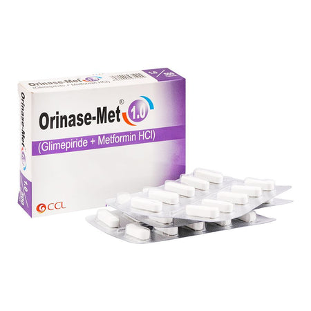 CCL Pharmaceuticals Orinase-Met Tablet, 1.0/500mg, 30-Pack - Main Image