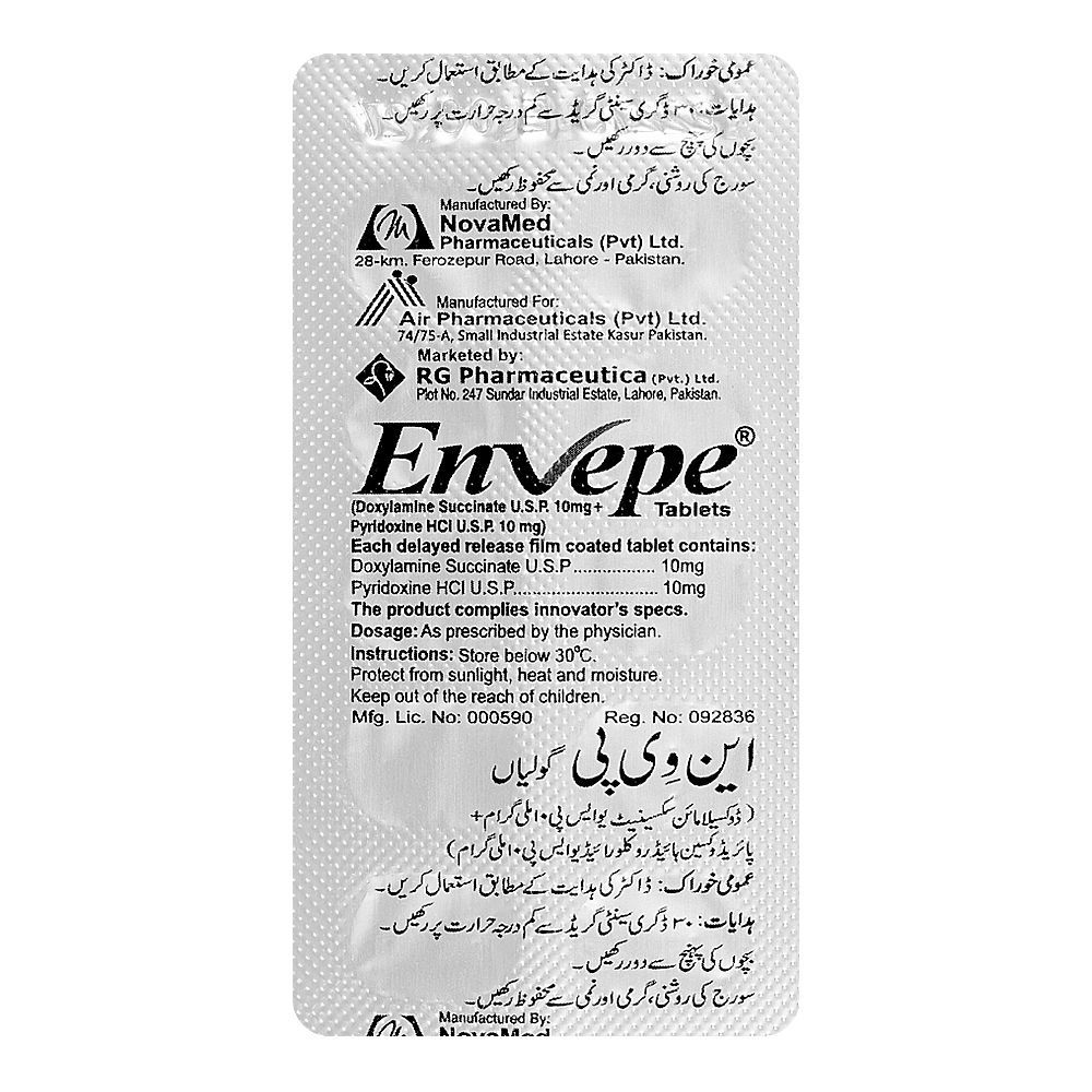 NovaMed Pharmaceuticals Envepe Tablet, 10mg, 1-Strip - Image 5