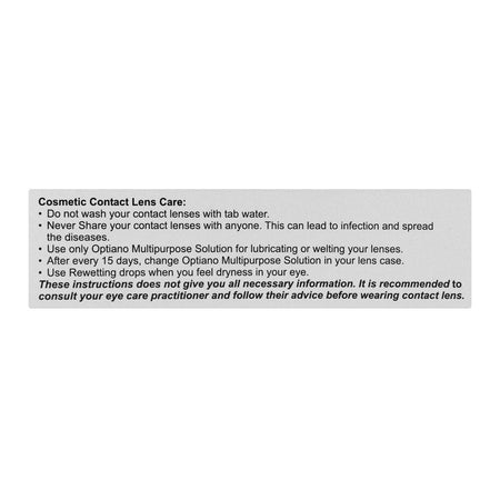 Optiano Soft Color Contact Lenses, Pearl Grey - Image 5